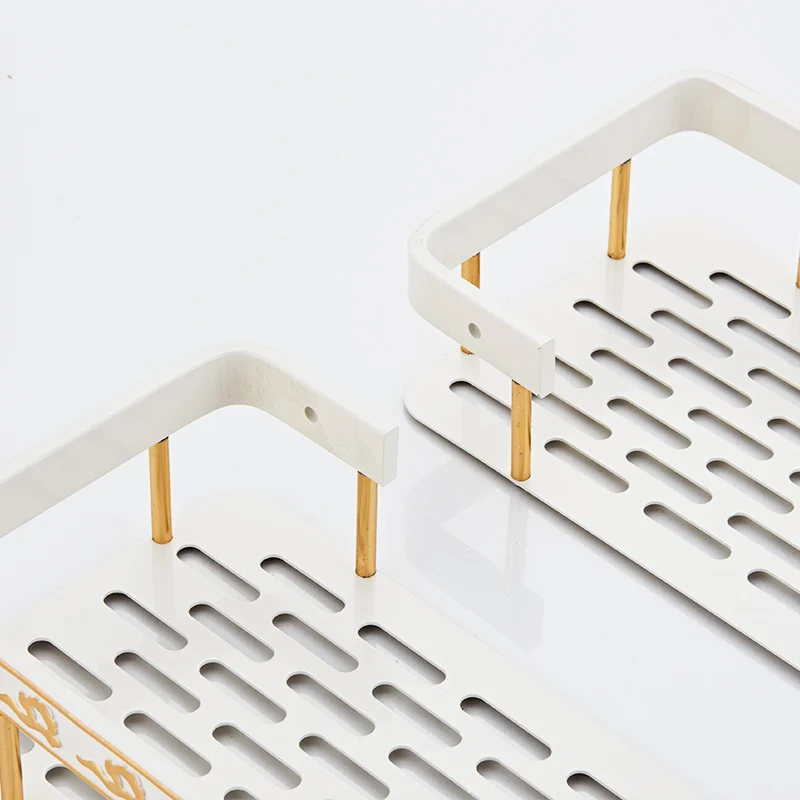 FLG двухслойная полка для ванной комнаты алюминиевая корзина барная аксессуары