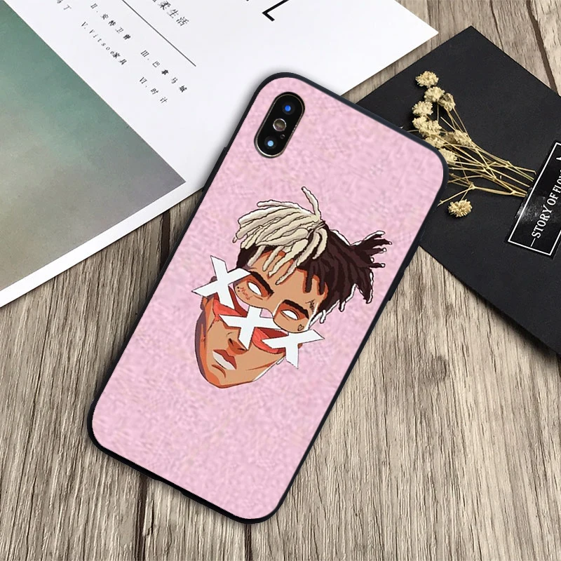 XxxTentacion Lil Peep Lil Bo Открытый Чехол Мягкий силиконовый черный телефон чехол для iPhone 6 6 plus 7 8 plus 5 5S 5C SE X XS XR XS Max - Цвет: H19031802-08.jpg