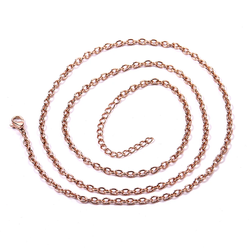 Ожерелье Rivca из нержавеющей стали кубинское невыцветающее ожерелье с шармами