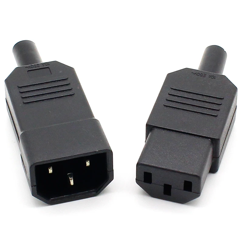 5 пар новинка DIY 10A 250 В черный IEC C13 C14 гнездовой штырьковый разъем питания
