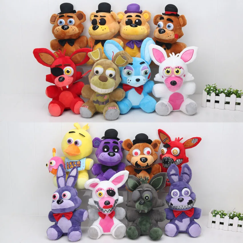 Five Nights At Freddy's 4 FNAF Freddy Fazbear медведь лисица Бонни и Чика Плюшевые игрушки Мягкая мягкая игрушка кукла 25 см