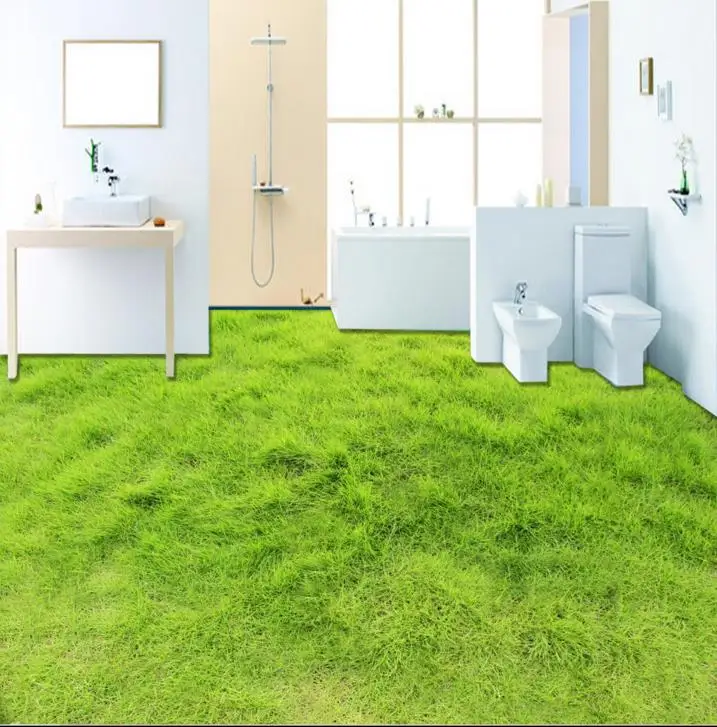 HD 3d стереоскопические фото обои газон напольная плитка для гостиной