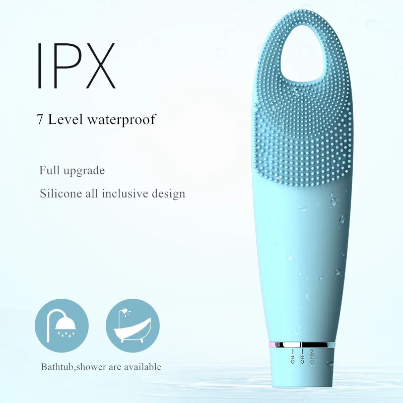 Электронная щетка для лица очиститель IPX7 водонепроницаемый двойной очистки