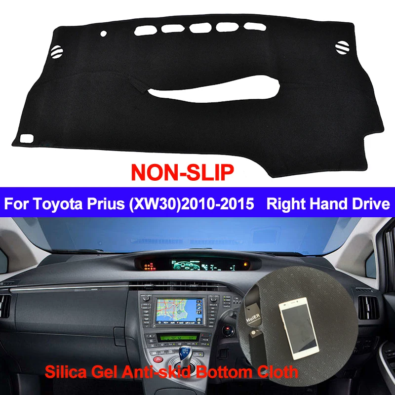 TAIJS для Toyota Prius XW30 2010 2011 2012 2013 2014 2015 коврик приборной панели из силикона