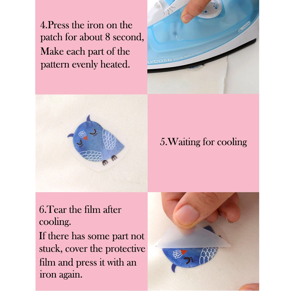 Мультфильм Красочные Зебра патчи теплообмена патч DIY Футболка рюкзак куртка