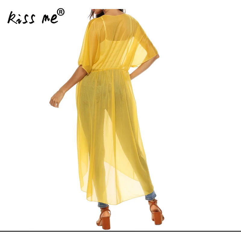 Новый пляжный купальный костюм летний прозрачный сексуальный бикини накидка для