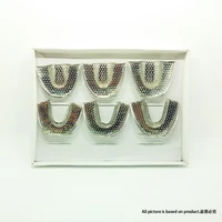 6pcs high quality dental lab equipment lms size upper lower stainless steel impression trays dentist products