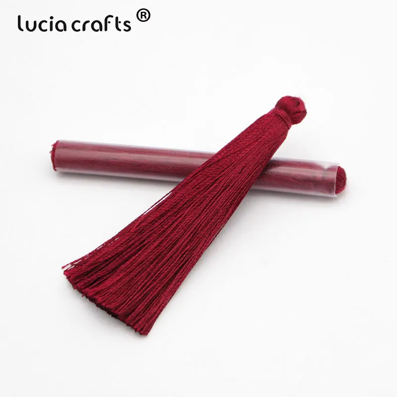 Lucia crafts 65 мм разные цвета на выбор вискозные кисточки серьги цепочка на свитер аксессуары DIY материалы 5 шт. I0102 - Цвет: Color 10