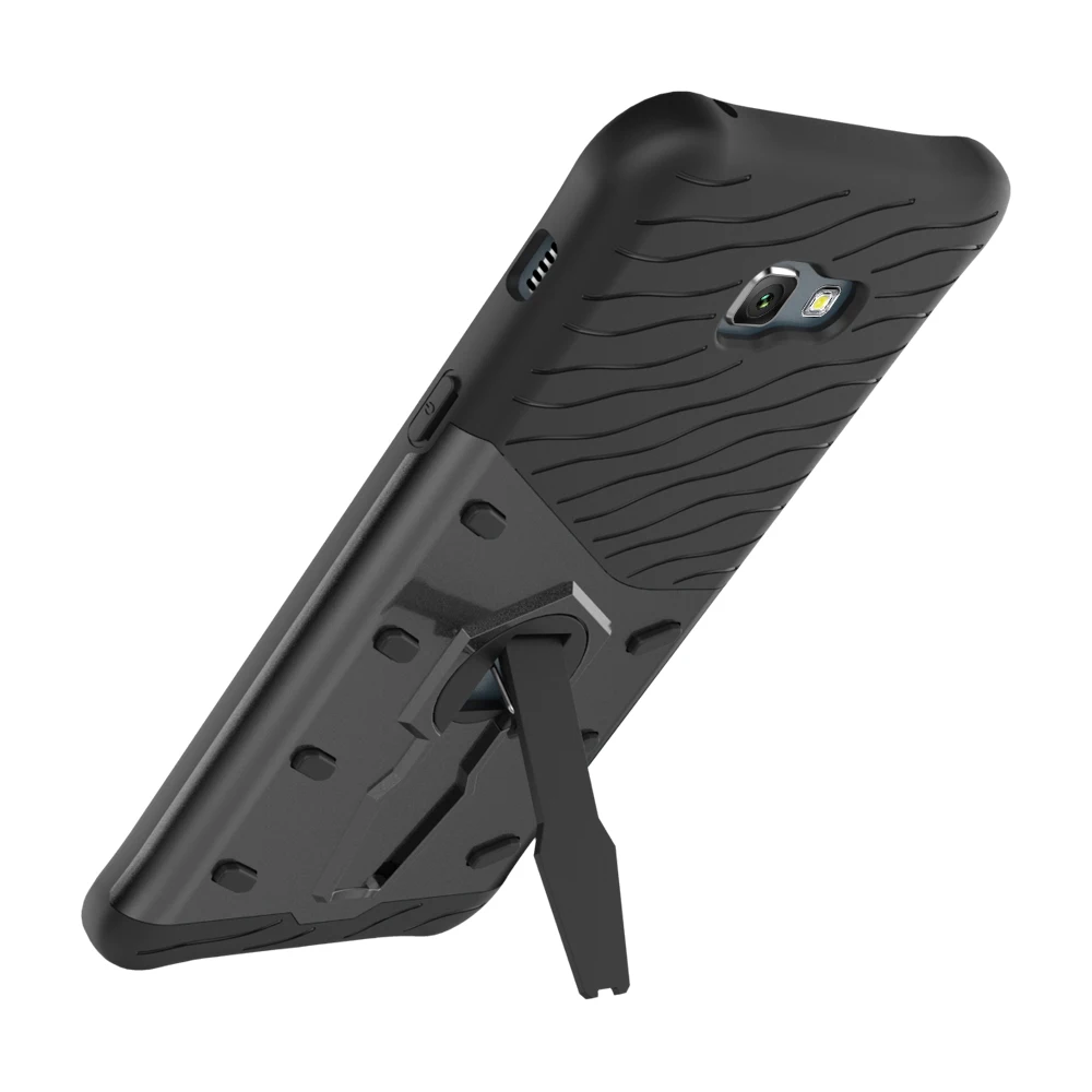 Чехол для samsung Galaxy A7 2017 Жесткий PC + TPU 360 градусов Поворотный кронштейн чехол защита