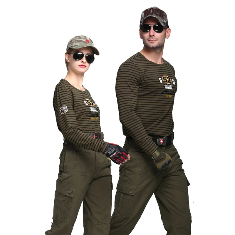 Уличная Военная тактическая рубашка для пары повседневные хлопковые модные