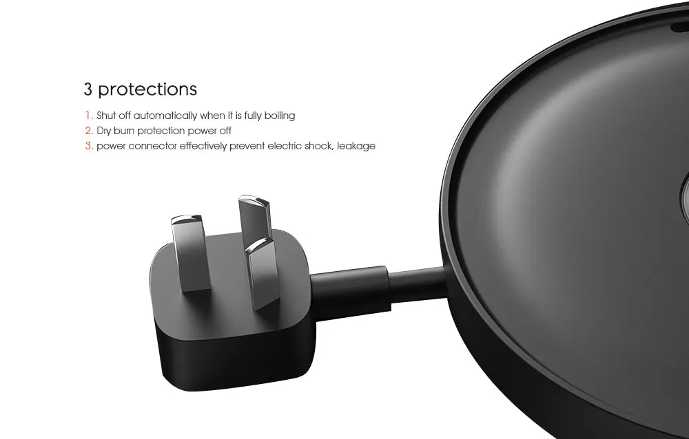 Xiaomi VIOMI 1800 л Вт умный электрический чайник ручной чайник для воды мгновенный нагрев OLED автоматическая защита от отключения питания