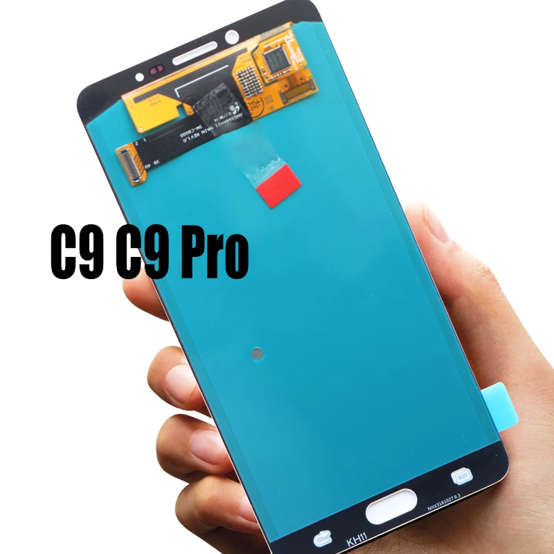 100% оригинал 6 0 &quotсупер AMOLED LCD для SAMSUNG Galaxy C9 Pro C9000 дисплей кодирующий