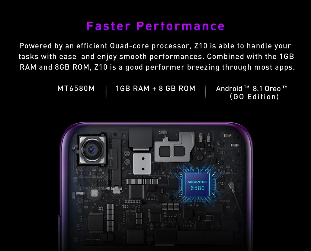 LEAGOO Z10 Android 5,0 дюймовый мобильный телефон MT6580M четырехъядерный двойной SIM WCDMA 3G мобильный телефон двойной 5.0MP камеры 2000mAh Baterry смартфон