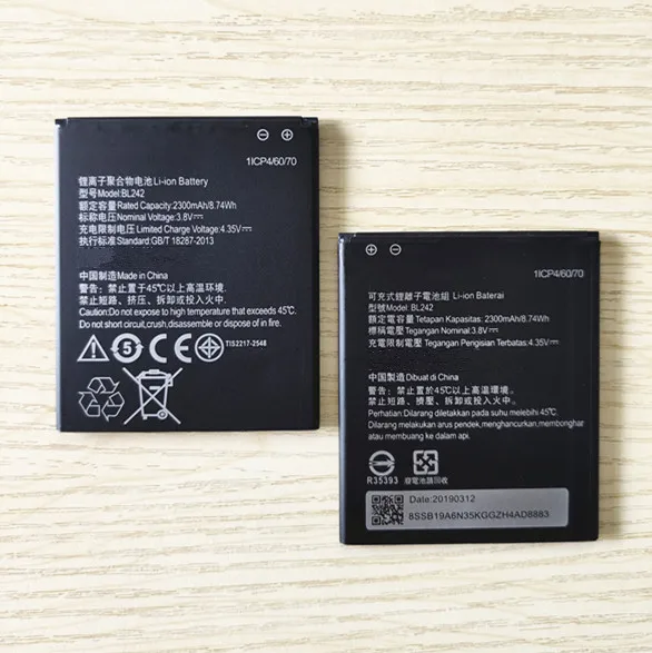 Новый BL 242 батарея BL242 для Lenovo K3 K30 W T A6000 A3860 A3580 A3900 A6010 плюс 3 8 V 2300 мА/ч мобильный