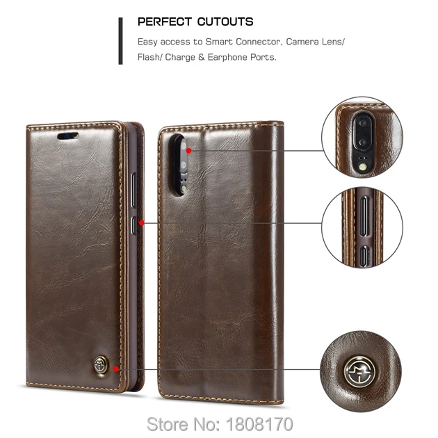 CaseMe кожаный чехол кошелек для Huawei P20 Pro Lite Sony Xperia XZ2 компактный Ретро Чехол подставка карт 1 шт.|Чехлы-книжки| |