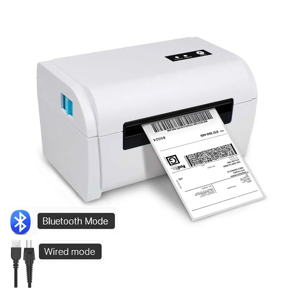 USB Bluetooth NETUM термальный принтер этикеток с высоким качеством 110 мм 4 дюйма А6 этикетка штрих-код usb-порт для принтера работа с paypal Etsy Ebay USPS - Цвет: USB Bluetooth