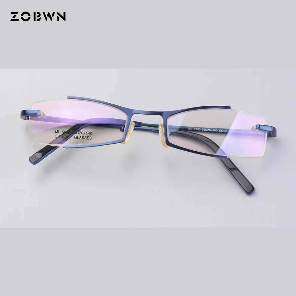 

$7-$9 Unisex small size Vintage rimless Eye Glasses With Clear Lens, Women Men Plain Prescription Myopia Optic Frame Eyeglasses