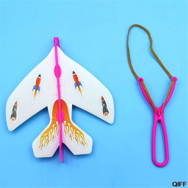 LED Slingshot Glider Foam Aircraft Flash Light Flying Plane exjection Party сувениры детские игрушки подарок |