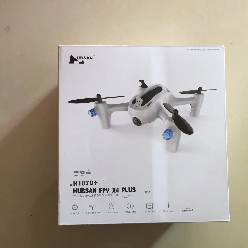 Квадрокоптер Hubsan X4 H107D + Plus с hd камерой 720 P 6 осевой гироскоп FPV функция удерживания