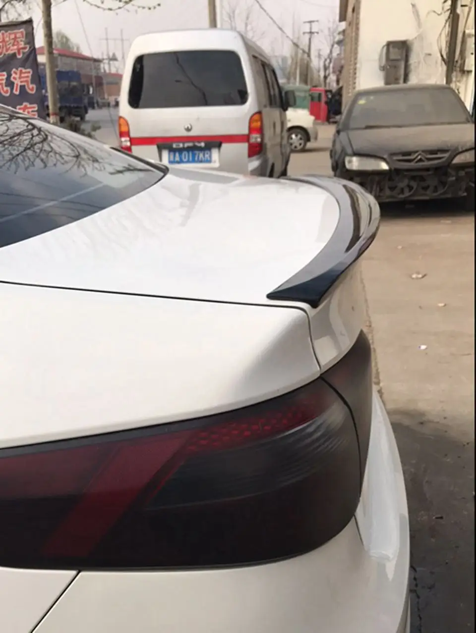 Подходит для Kia RIO K2, спойлер 2013- RIO K2, спойлер для губ высокого качества, АБС-пластик, заднее крыло, грунтовка, цвет, задний спойлер