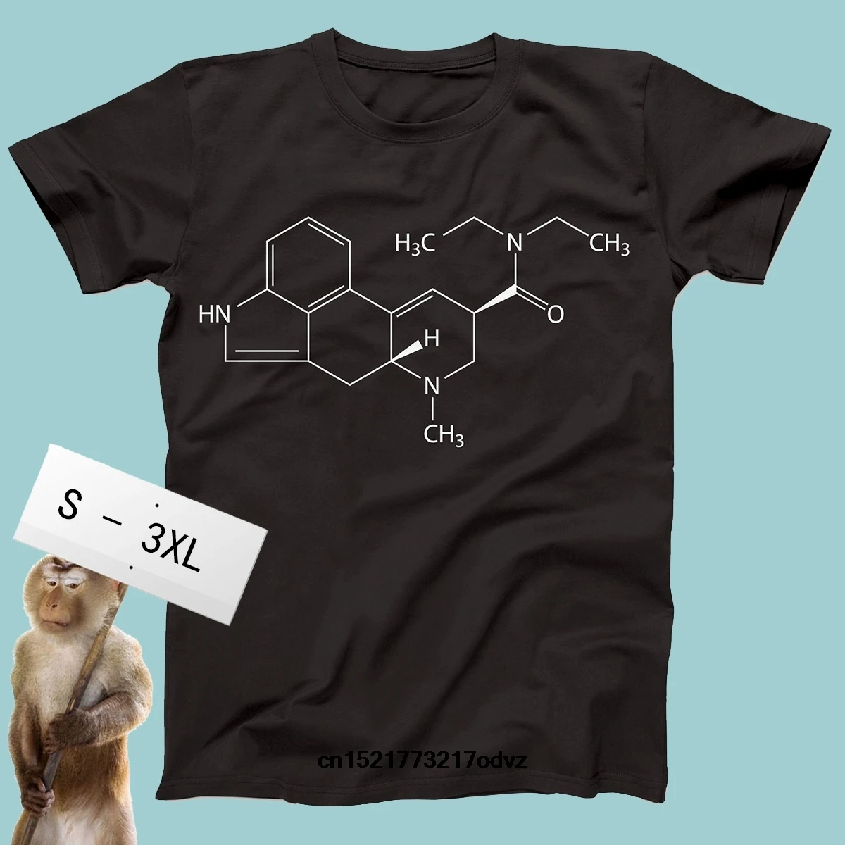 Gildan Men t shirt LSD Molecule Acid Psychedelics Fashion O-neck Tops to 4XL fortnite t-shirt women | Мужская одежда
