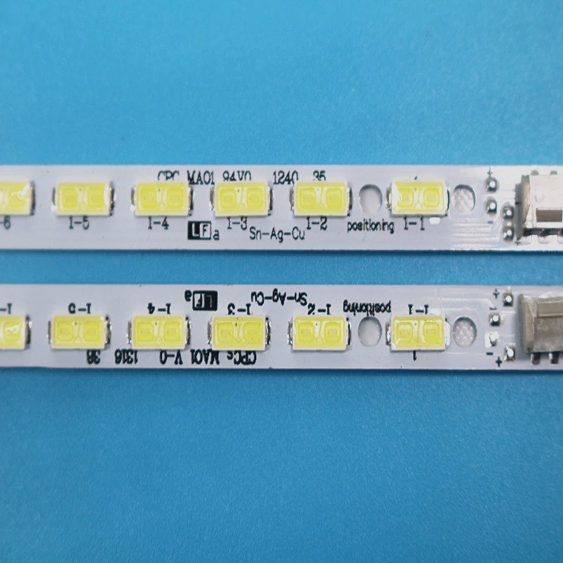 Новый комплект 2 шт./компл. 68LED 676 мм Светодиодная лента с подсветкой GK0361 7030PKG 68EA R L