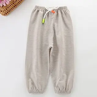 Брюки для мальчиков и девочек однотонные на весну-лето 59-110 см G122 | Детские брюки