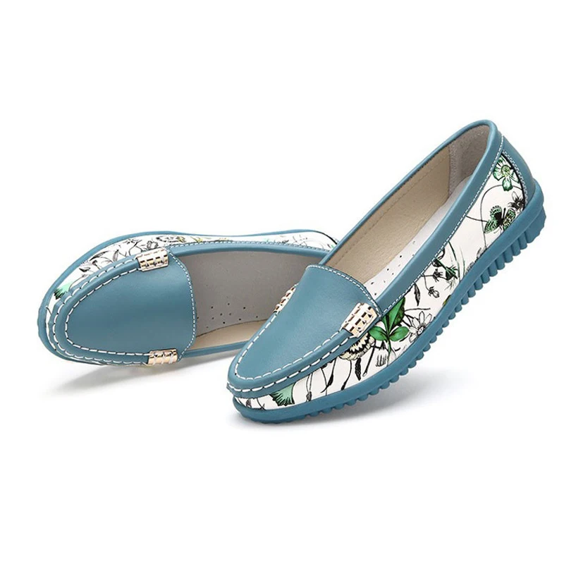 Туфли YAERNI женские из натуральной кожи лоферы на плоской подошве без застежки