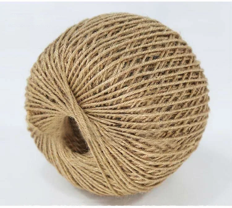 Натуральный джутовый витой шнур декоративные проекты Плетеный Круглый Шнур