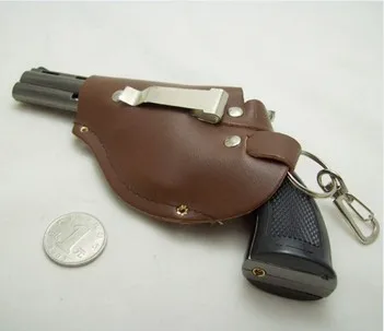 Hot ! Metal GUN Torch Lighter GAS Gun Shape With Leather Case Cigarette Lighter&amp | Дом и сад