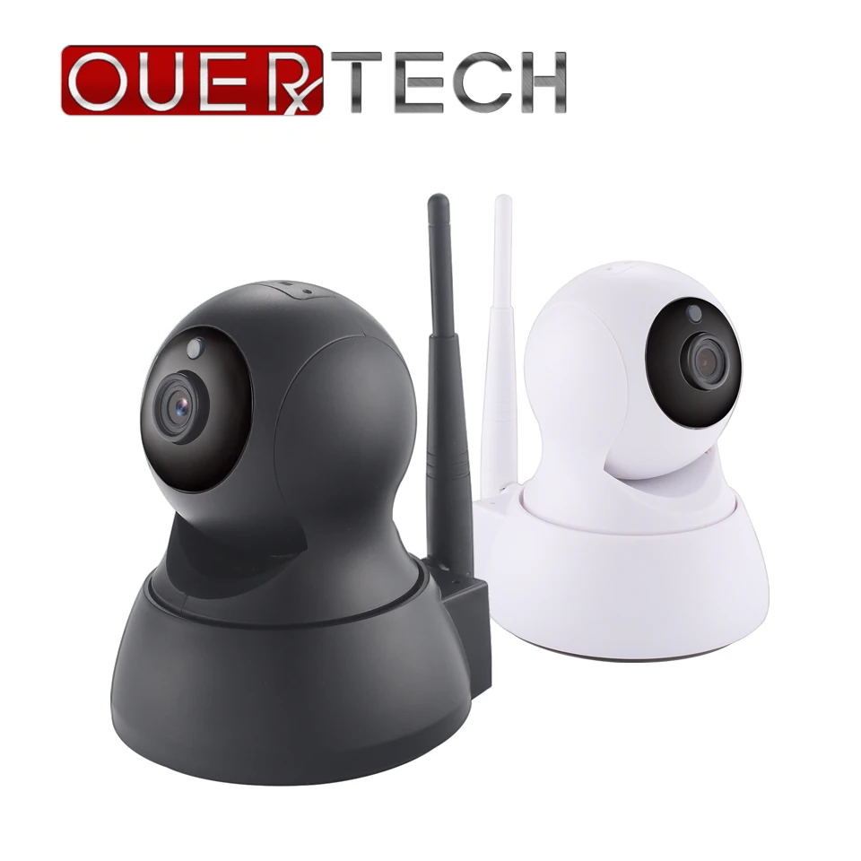 OUERTECH широкий угол обзора двухстороннее аудио ночное видение 720P wifi Смарт ip-камера Поддержка удаленного доступа 64g радионяня