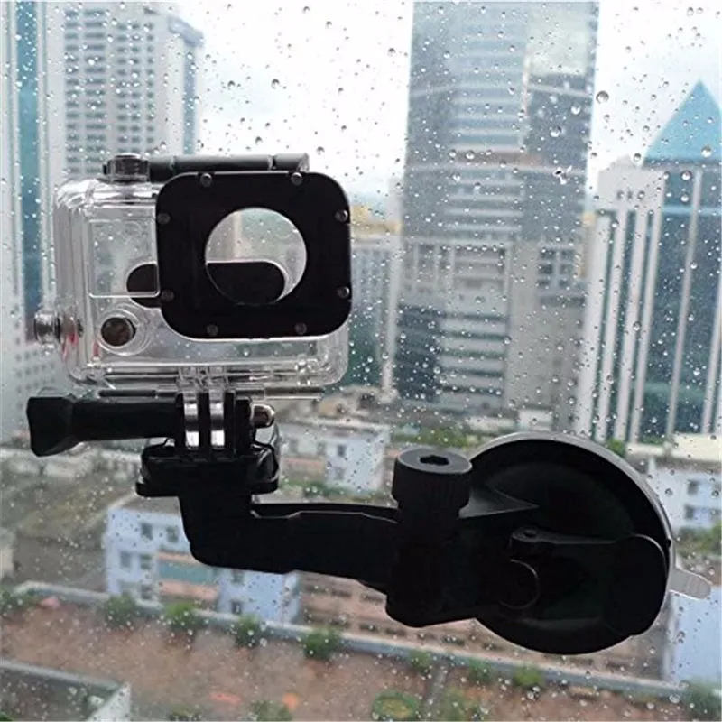 Go pro автомобильный присоска адаптер окно стекло держатель Штатив для GoPro Hero 4 3 2 Sjcam Sj4000 Xiaomi Yi аксессуары для камеры