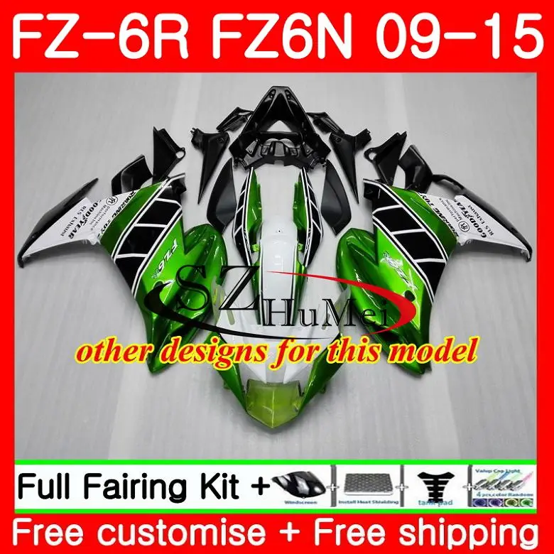 Корпус для YAMAHA FZ6N FZ6 Топ Синий Черный FZ6R 09 10 11 12 13 14 15 75SH17 FZ 6R 2009 2010 2011 2012 2013 2014 2015