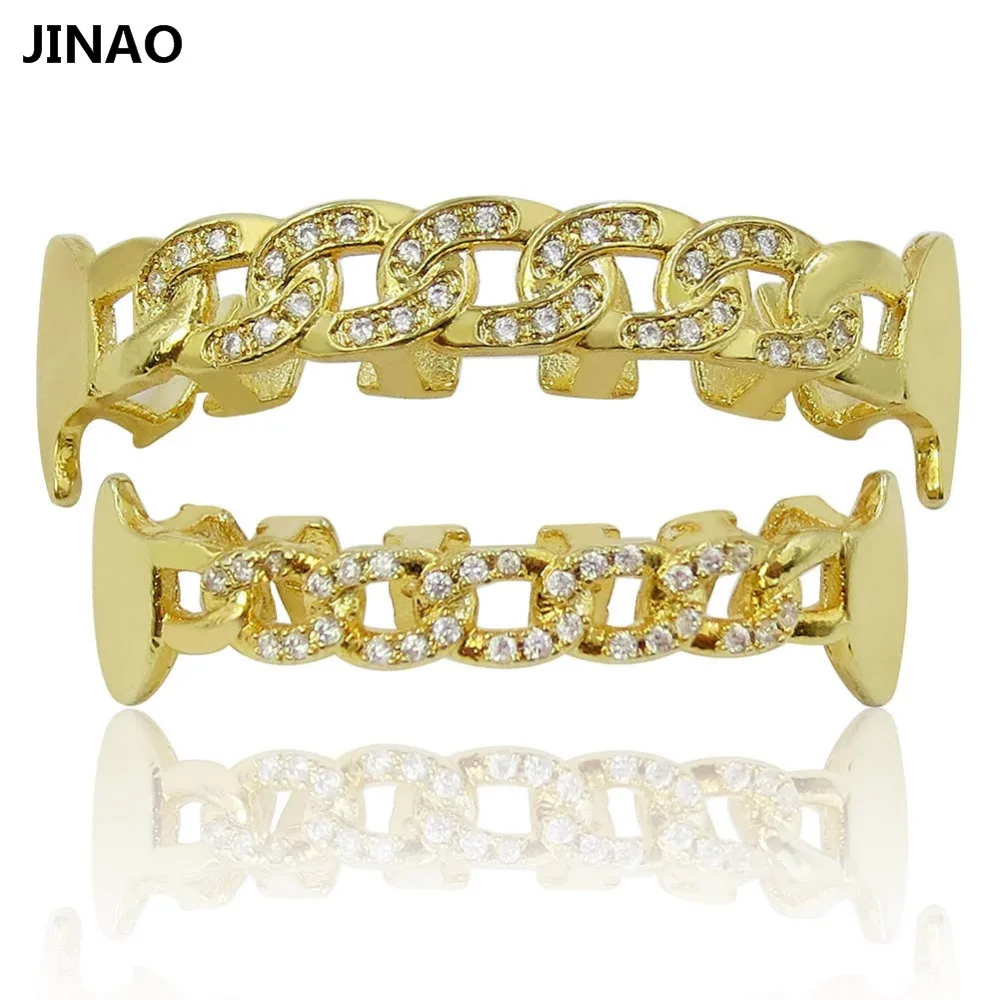 Декоративные коронки зубов JINAO в стиле хип хоп для мужчин и женщин колпачки с