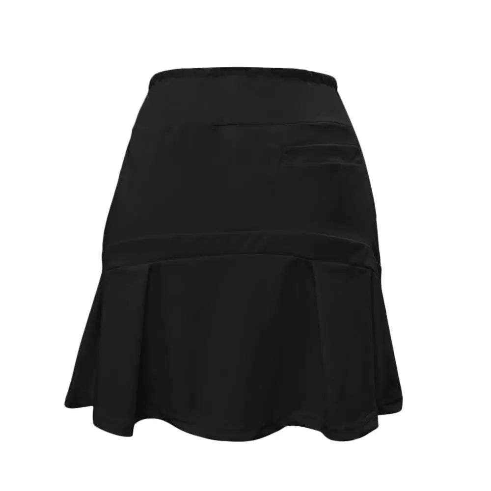 Черный Tenis feminino теннисная юбка Для женщин Повседневное плиссированные теннис Гольф юбка с под шорты для бега сарафаны дамы юбка J18 - Цвет: Черный