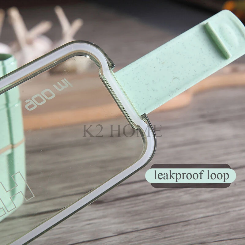 Трехслойная коробка для ланча Bento герметичный контейнер хранения еды готовый