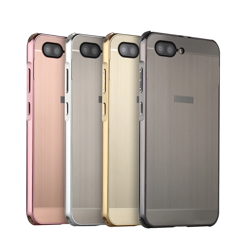 Luxury Aluminum Bumper For ASUS Zenfone 4 max Plus X015D Case Brushed Hard PC Back Cover ZC550TL |