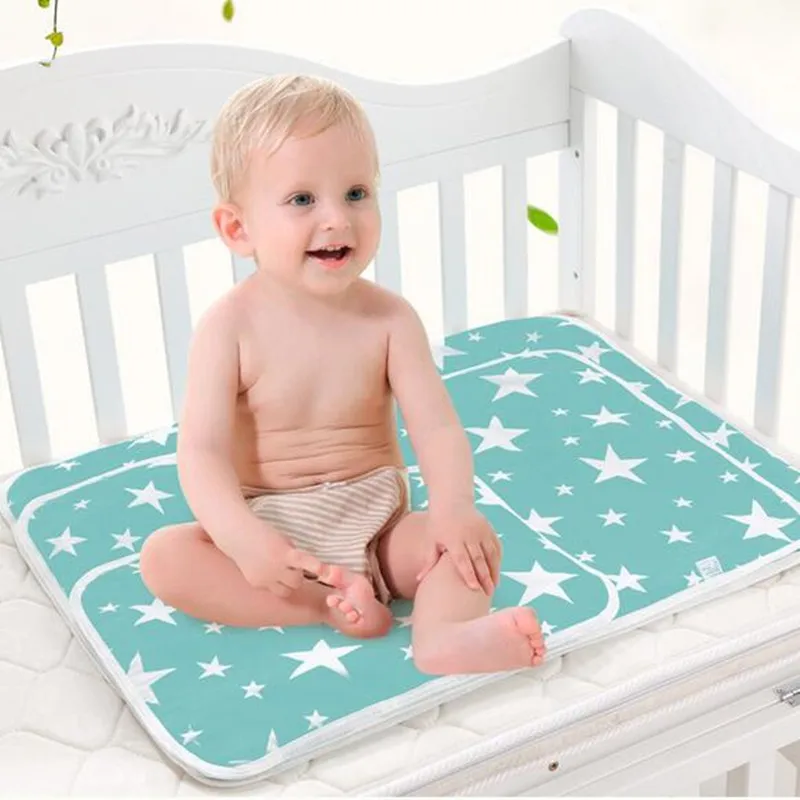 Sunny ju 60*75 CM Baby Cartoon Reusable Matelas Infant Cover Bedding Nappy Burp Mattress Waterproof Sheet Urine Changing Pads | Мать и