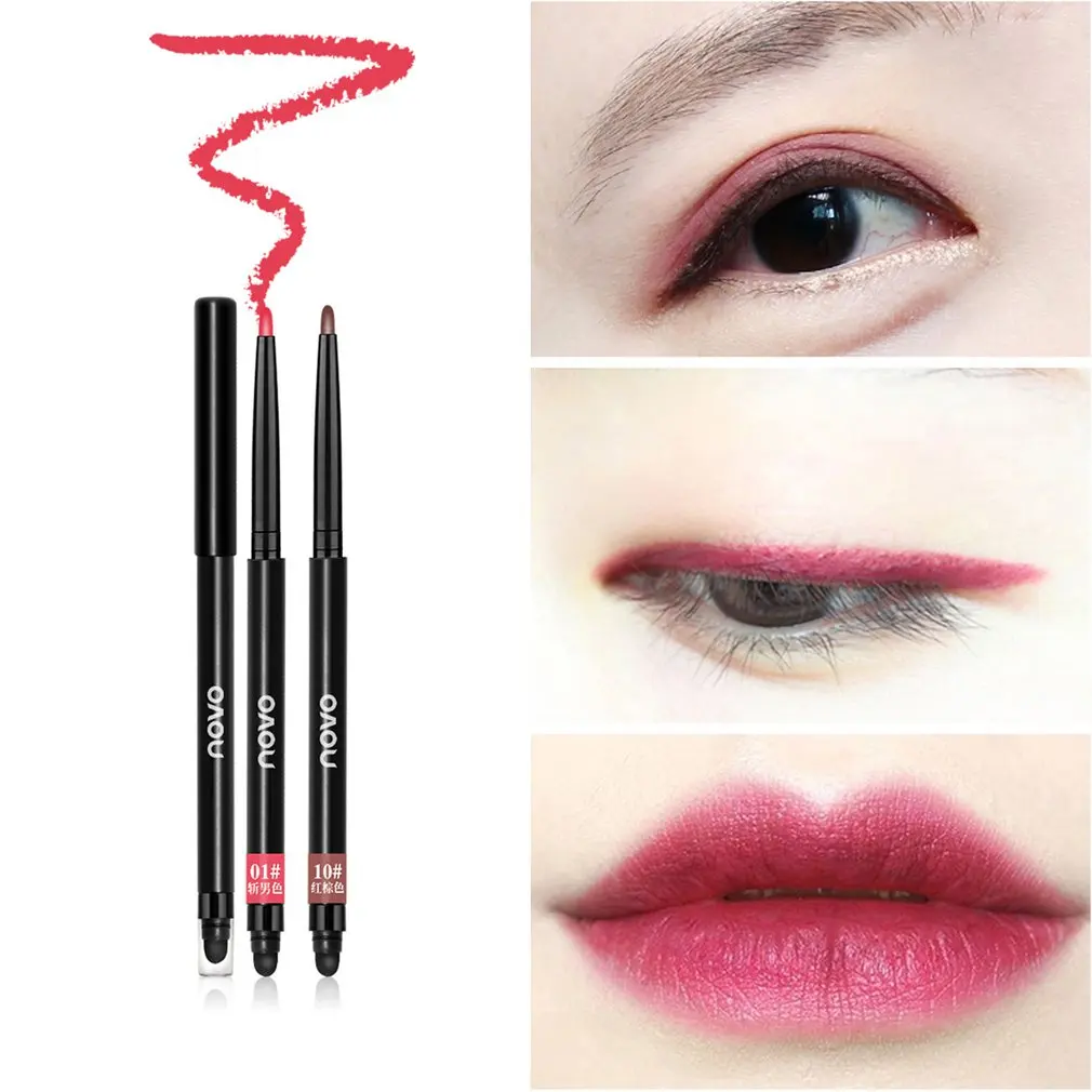 Многофункциональный Красота ручка вращающийся автоматический двойной карандаш