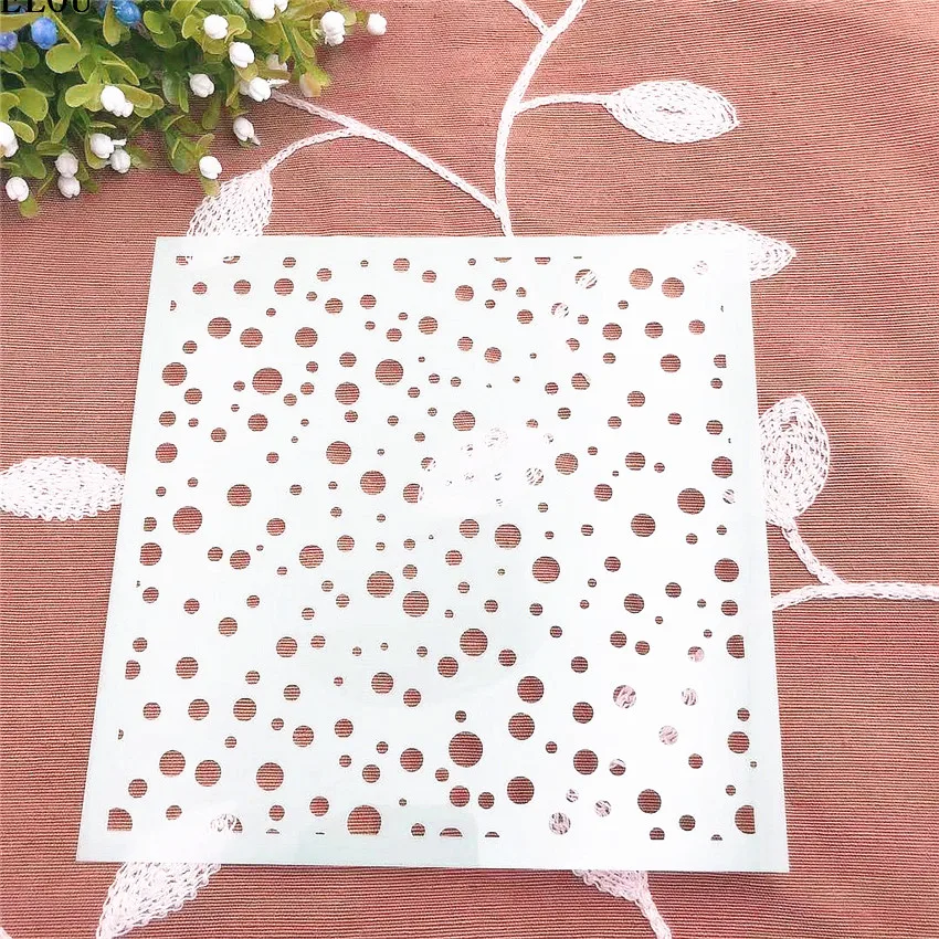 Hote продажа краски цветные точки трафареты для скрапбукинга спрей Пластиковая
