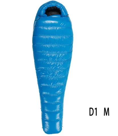 D1-M Blue AEGISMAX D1 белая утка вниз мумия кемпинг Пеший туризм спальный мешок Сверхлегкий Открытый Нейлоновый спальный мешок - Цвет: D1-M Blue