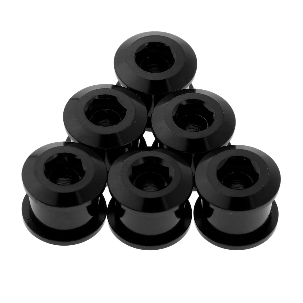 6 шт. винты из алюминиевого сплава 7075 с ЧПУ|Шатун и передняя звездочка велосипеда|