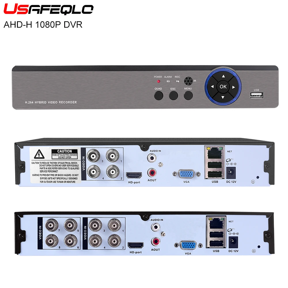 Супер 4CH 8CH AHDH 5 в 1 AHD DVR видеорегистратор Гибридный NVR HVR для аналоговый IP TVI CVI