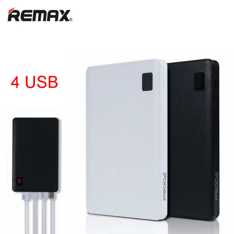 Remax для мобильного банка питания 30000 мАч 4 портативное зарядное usb-устройство