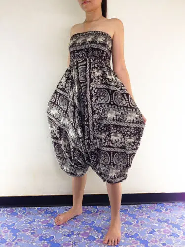 Модные Удобные Пляжные мешковатые женские шаровары в стиле бохо цыганские хиппи