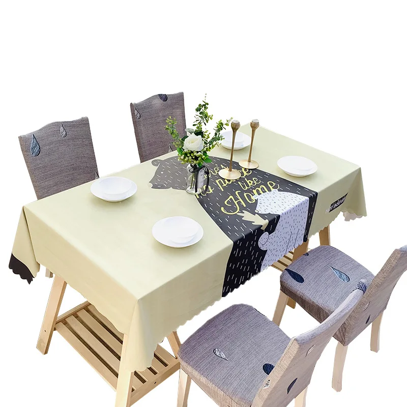 Утолщенный ПВХ водонепроницаемый маслостойкий чехол для скатерти чехлы стула
