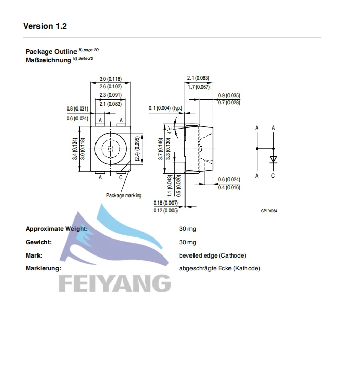 25 шт. LSE6SF-V2BA-1-1 LS E6SF-V2BA-1-1 OSRAM 3528 красный PLCC-4 общий катод супер яркий светодиодный задний фонарь SMD