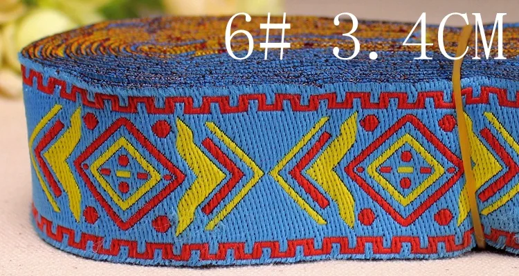 10 21yards китайские ленты цифровой жаккардовый цветок Рубиновая лента/вышивка