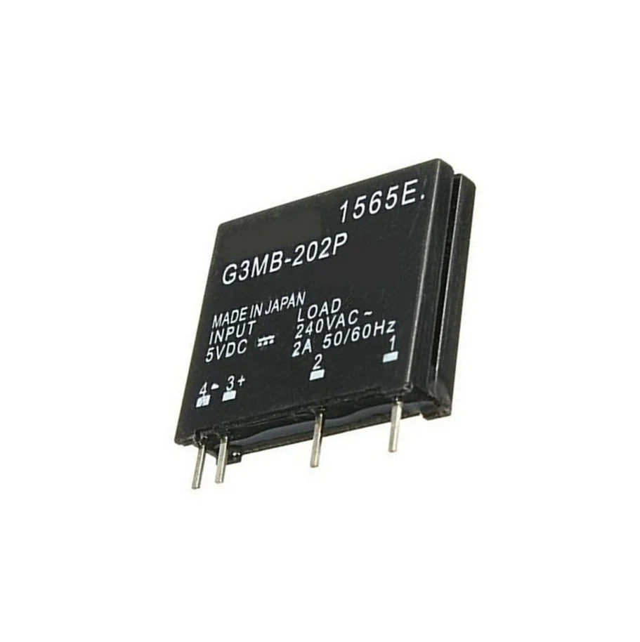 5 шт. релейный модуль G3MB-202P G3MB 202P DC-AC PCB SSR In 5V DC Out 240V AC 2A твердотельный релейный модуль