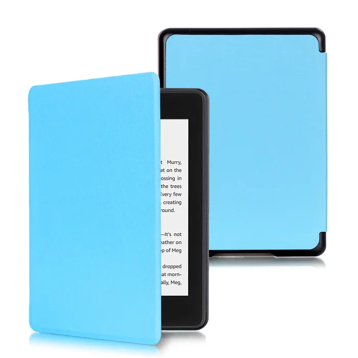 Чехол-подставка из искусственной кожи для Amazon New Kindle Paperwhite 4 2018 (Kindle 10) + 2 шт.